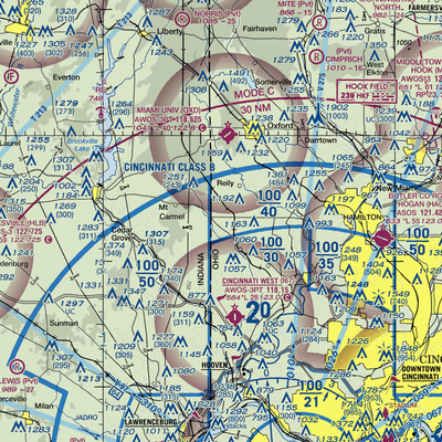 King Knoll Airport (OI84) VFR Sectional  Gaming Mouse Pad