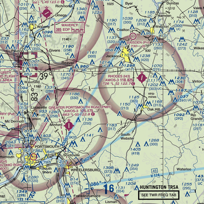 Russ Airport (OI82) VFR Sectional  Gaming Mouse Pad