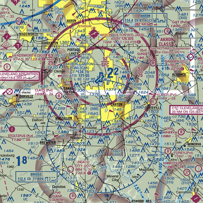 Lockeridge Airport (OI58) VFR Sectional  Gaming Mouse Pad