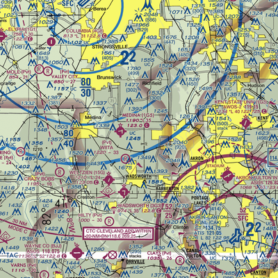 Sharondale Field (OI46) VFR Sectional  Gaming Mouse Pad