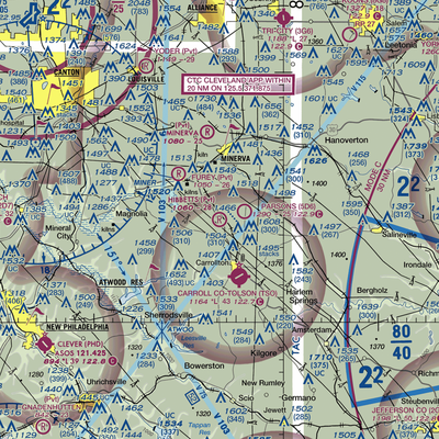 Hibbetts Airport (OI11) VFR Sectional  Gaming Mouse Pad