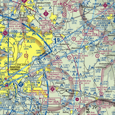 Obannon Creek Aerodrome (OH66) VFR Sectional  Gaming Mouse Pad