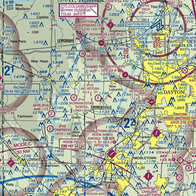 Mc Intosh Airport (OH59) VFR Sectional  Gaming Mouse Pad