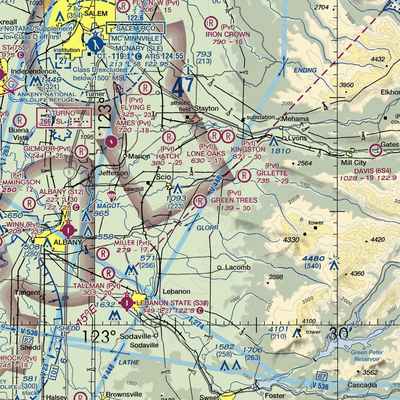 The Green Trees Ranch Airport (OG28) VFR Sectional  Gaming Mouse Pad