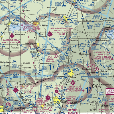 Heitman Field (OA11) VFR Sectional  Gaming Mouse Pad