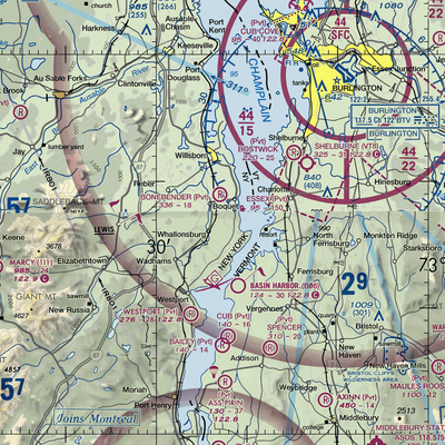 Richter Aero Airport (NY84) VFR Sectional  Gaming Mouse Pad