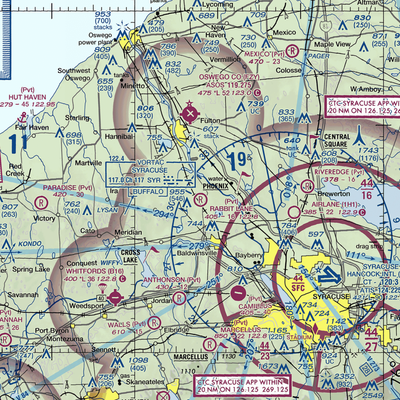 Rabbit Lane Airport (NY31) VFR Sectional  Gaming Mouse Pad