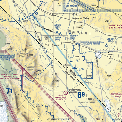 Imvite Airport (NV36) VFR Sectional  Gaming Mouse Pad