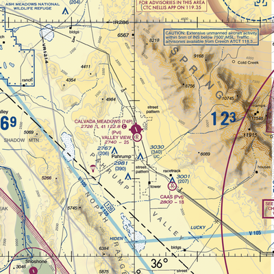 Valley View Airport (NV00) VFR Sectional  Gaming Mouse Pad