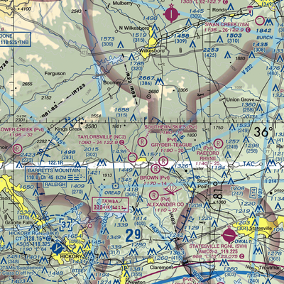 Southern Skies Airstrip (NR04) VFR Sectional  Gaming Mouse Pad