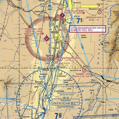 Skywagon Farm Airport (NM88) VFR Sectional  Gaming Mouse Pad