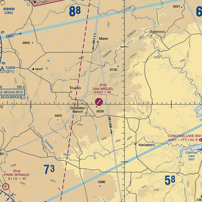 San Miguel Ranch Airport (NM53) VFR Sectional  Gaming Mouse Pad