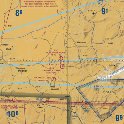 Elk Valley Airstrip (NM31) VFR Sectional  Gaming Mouse Pad