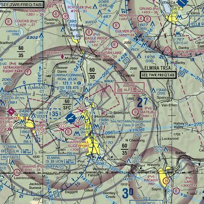 Dodge/Coppola/Wheeler Airport (NK53) VFR Sectional  Gaming Mouse Pad