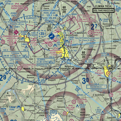 Dalrymples Airport (NK47) VFR Sectional  Gaming Mouse Pad