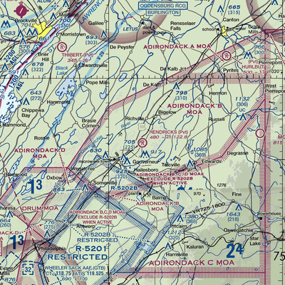 Hendricks Field (NK16) VFR Sectional  Gaming Mouse Pad