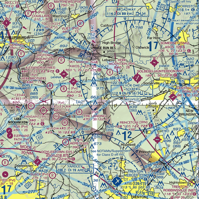 Teeny Weeny Acres Airport (NJ47) VFR Sectional  Gaming Mouse Pad