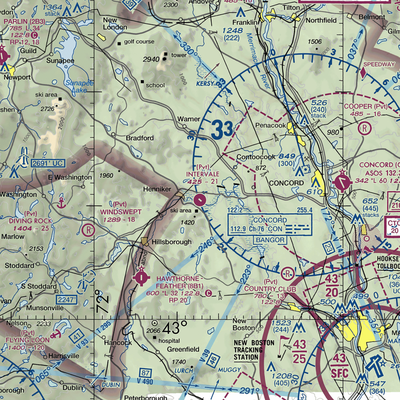 Intervale Airport (NH86) VFR Sectional  Gaming Mouse Pad