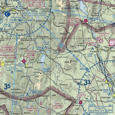 Eagles Nest Airport (NH40) VFR Sectional  Gaming Mouse Pad