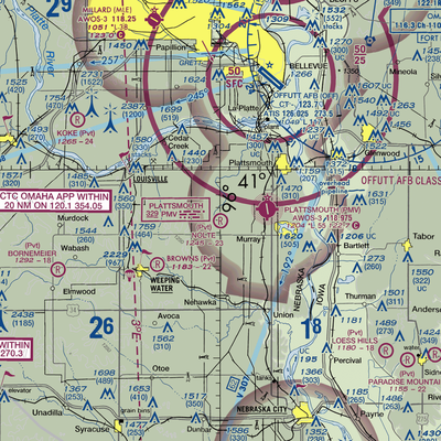 Nolte Farms Airport (NE82) VFR Sectional  Gaming Mouse Pad