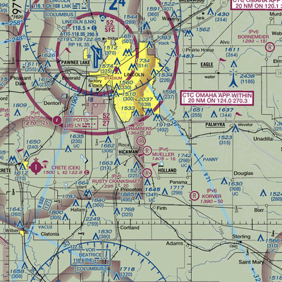 Chambers Airfield (NE80) VFR Sectional  Gaming Mouse Pad