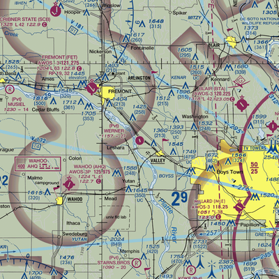 Werner Airport (NE56) VFR Sectional  Gaming Mouse Pad