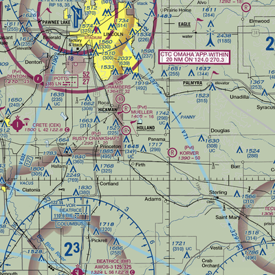 Liesveld Airport (NE53) VFR Sectional  Gaming Mouse Pad