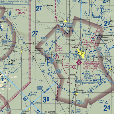 B.C. Air Airport (NE31) VFR Sectional  Gaming Mouse Pad