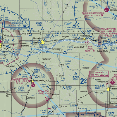 Abie Sky Ranch Airport (NE27) VFR Sectional  Gaming Mouse Pad