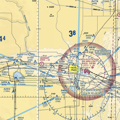 Orr Field (NE25) VFR Sectional  Gaming Mouse Pad