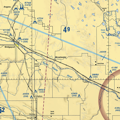 Ag Air Airport (NE19) VFR Sectional  Gaming Mouse Pad