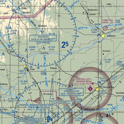 Sullivan Airstrip (NE12) VFR Sectional  Gaming Mouse Pad