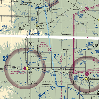 Schutte Airport (NE01) VFR Sectional  Gaming Mouse Pad