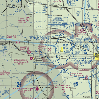 Frokjer Airport (ND60) VFR Sectional  Gaming Mouse Pad