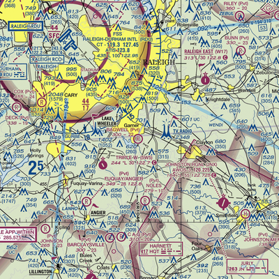 Bagwell Airport (NC99) VFR Sectional  Gaming Mouse Pad