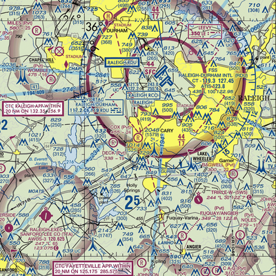 Cox Airport (NC81) VFR Sectional  Gaming Mouse Pad