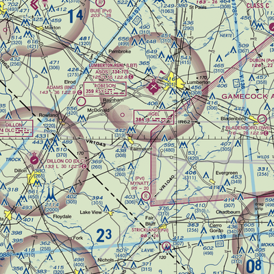 Mckee Airport (NC70) VFR Sectional  Gaming Mouse Pad