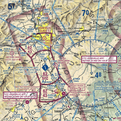 Six Oaks Airport (NC67) VFR Sectional  Gaming Mouse Pad