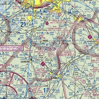 Barclaysville Field (NC44) VFR Sectional  Gaming Mouse Pad