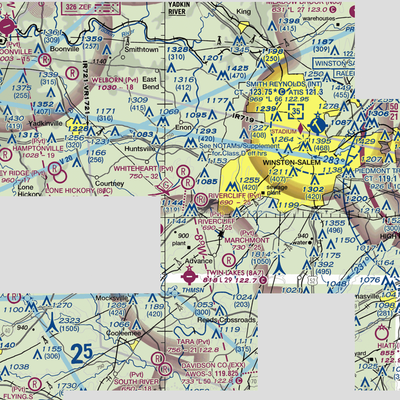 Rivercliff Airport (NC32) VFR Sectional  Gaming Mouse Pad