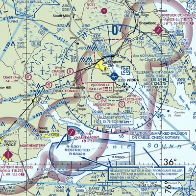 Meadstown Airstrip (NC28) VFR Sectional  Gaming Mouse Pad