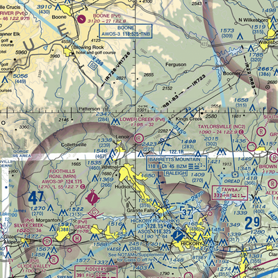 Lower Creek Airport (NC27) VFR Sectional  Gaming Mouse Pad