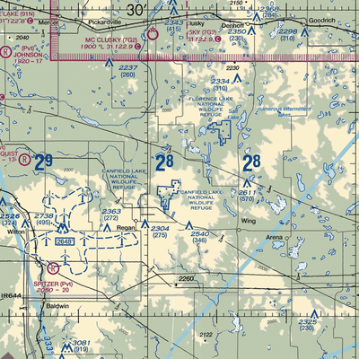 Regan Airstrip (NA88) VFR Sectional  Gaming Mouse Pad