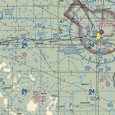 L. Seckerson Airstrip (NA84) VFR Sectional  Gaming Mouse Pad