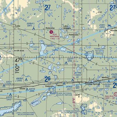 M. Bodvig Airstrip (NA71) VFR Sectional  Gaming Mouse Pad