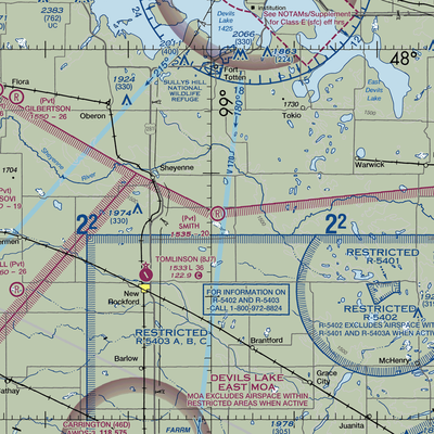 Smith Airstrip (NA70) VFR Sectional  Gaming Mouse Pad