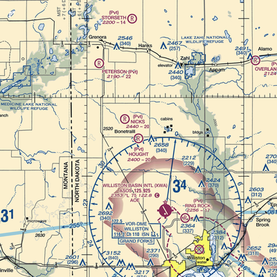 Hought Airstrip (NA18) VFR Sectional  Gaming Mouse Pad