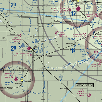 Kraig Farms Airport (NA05) VFR Sectional  Gaming Mouse Pad