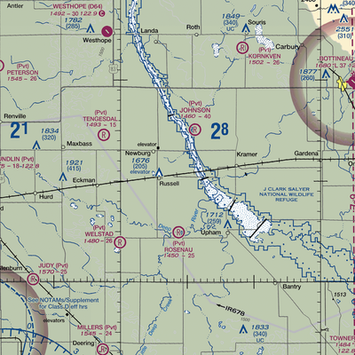 Boll Brothers Airstrip (NA03) VFR Sectional  Gaming Mouse Pad