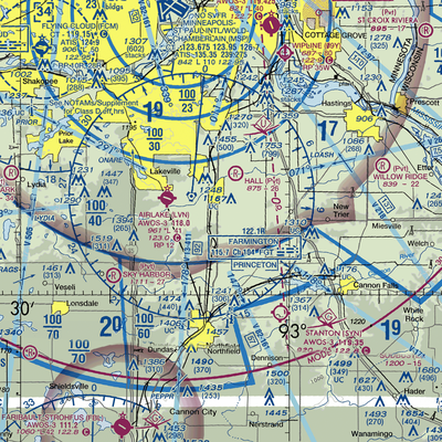 Nielsen's Airport (MY97) VFR Sectional  Gaming Mouse Pad